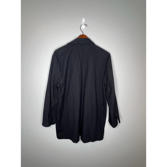 Zara Pinstripe Blazer Size Large (open front no belt) - Picture 8 of 8